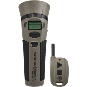 Western Rivers GC75 Mantis 75R Electronic Call Multiple Sounds Attracts Predators Features Remote Control Brown Polymer