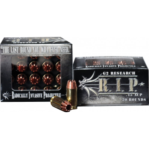 G2 Research G2 Research RIP 45 ACP R.I.P 45 ACP 162 GR Hollow Point - 20rd Box - $48.11 at Classic Firearms