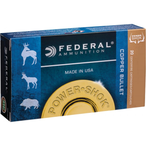 Federal A300W180LFA Power-Shok 300 Winchester Magnum 180 GR Copper Hollow Point Ammo - 20rd Box 20rd Box Ammo