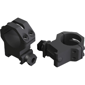 Weaver Mounts 48363 Four Hole Skeleton Ring Set 1\" Dia XXHigh Matte Black