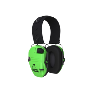 Walker\'s Razor Slim Electronic Muff Polymer 23 dB Over the Head Hi-Viz Green Ear Cups with Black Headband Adult - Gsm Outdoors