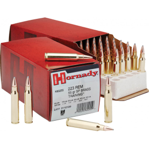 Hornady 80255 Custom .223/5.56 NATO 55 GR Soft Point Ammo - 50rd Box 50rd Box Ammo