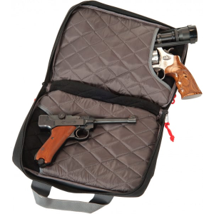 G*Outdoors 1310PC Quad Pistol Case w/Quilted Tricot Lining Nylon Black - G Outdoors