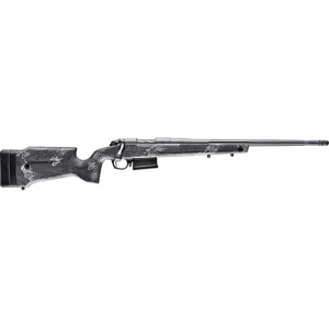 Bergara Rifles B14LM751 B-14 Crest 3+1, Sniper Gray Cerakote Fluted Barrel/Rec, Monte Carlo Carbon Fiber with Black & Gray Splatter, Omni Muzzle Brake