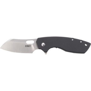 CRKT 5315G Pilar 2.67\" Folding Plain Satin 8Cr14MoV SS Blade/Black G10/SS Handle Includes Pocket Clip - Columbia River Knife