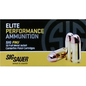 Sig Sauer Sig Sauer E45BA3-50 Full Metal Jacket 45 ACP 230 GR FMJ - 50rd Box - $41.76 at Classic Firearms