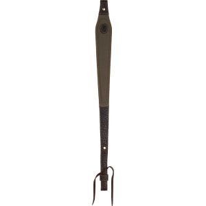 Browning 12250484 Laredo Sling made of Olive Cotton Canvas with Leather Trim 25.50\"-35.50\" OAL & Adjustable Design for Rifles