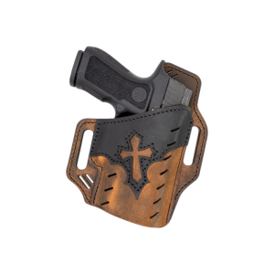 Versacarry Versacarry UGA2BRN Guardian Arc Angel Edition OWB Size 02 Black/Brown Leather Belt Slide Right Hand - $41.57 at Classic Firearms
