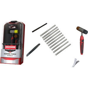 Birchwood Casey HMPNCHKIT Hammer and Punch Set (19-Piece)