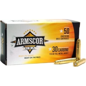 Armscor Armscor FAC30CIN 30 Carbine 110 GR Full Metal Jacket - 50rd Box - $34.39 at Classic Firearms