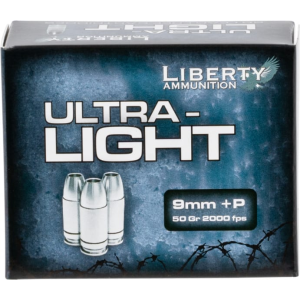 Liberty LA-UL-9-052 9MM P 50 GR Ammo - 20rd Box 20rd Box Ammo