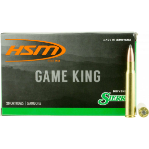 Hunting Shack 300640N Game King 30-06 Springfield 165 Gr Sierra GameKing Spitzer Boat-Tail Ammo - 20rd Box 20rd Box Ammo