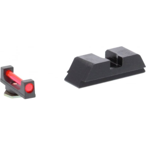 AmeriGlo GFT113 Combination Set For Glock 17,19,22-24,26-27,33-35,37-39 Gen1-4 Red Fiber Front Black Rear