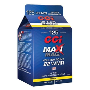 Cci CCI 920CC Maxi-Mag 22 WMR 40 gr Jacketed Hollow Point (JHP) - 125rd Box - $41.29 at Classic Firearms