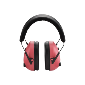 Champion Targets 40975 Electronic Muffs 25 dB Over the Head Pink Ear Cups with Adjustable Black Head Band for Adults