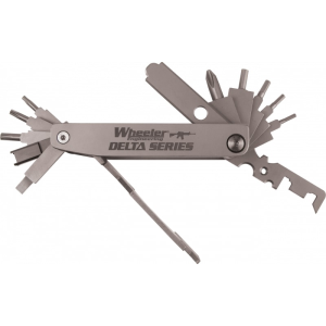 Wheeler 1078948 Delta Series Compact Multi-Tool Silver Folding Stainless Steel AR Platform