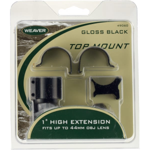 Weaver Mounts 49045 Weaver Detachable Top Mount 1\" Dia High Matte Black
