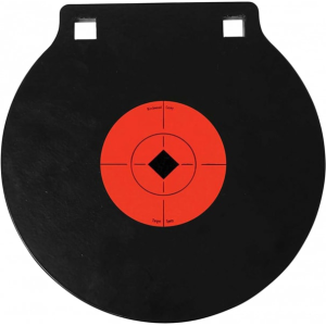 Birchwood Casey 47615 AR500 Steel Gong 10 in Two-Hole Orange/Black