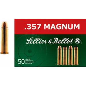 lier & Bellot SB357L Handgun 357 Magnum 158 Lead Flat Point 50Bx Ammo