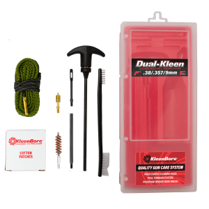 Kleen-Bore KleenBore KDS9 Dual Kleen Rod & Pull Through Rope Cleaner 9mm/357 Mag/38 Cal Handgun Nylon/Phosphor Bronze Bristles - $27.39 at Classic Firearms