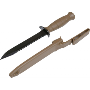 Glock KDO39179 Field Knife Field w/Sawback 6.5\" Spring Steel HRC55 Phosphate-Treated Saw Polymer FDE