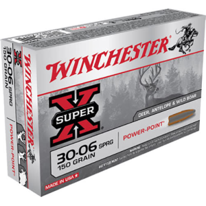 Winchester Ammo X30061 Super-X 30-06 150 GR Power-Point Ammo - 20rd Box 20rd Box Ammo