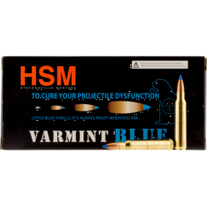 Hunting Shack HSM22354N Varmint Blue .223/5.56 NATO 55 GR Sierra BlitzKing Ammo - 20rd Box 20rd Box Ammo