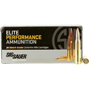 Sig Sauer E223M120 Match Grade .223/5.56 NATO 77 GR Open Tip Match Ammo - 20rd Box 20rd Box Ammo