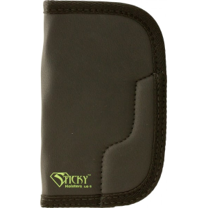Sticky Holsters Sticky Holsters LG-5 Large/Long Revolvers up to 4\" Latex Free Synthetic Rubber Black w/Green Logo - $27.95 at Classic Firearms