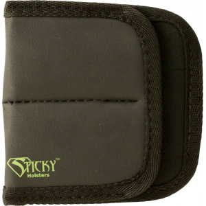 Sticky Holsters Sticky Holsters DSMP Dual Mag Pouch Black w/Green Logo Latex Free Synthetic Rubber - $19.27 at Classic Firearms