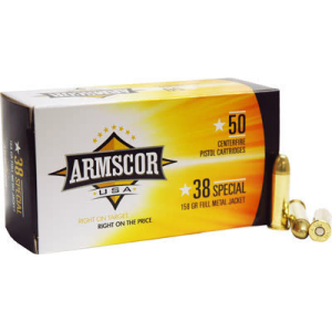 Armscor Armscor FAC3817N 38 Special 158 GR Full Metal Jacket - 50rd Box - $29.76 at Classic Firearms