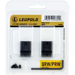 Leupold / Redfield Leupold 170029 QRW 2-Piece Base For Tikka T3/T3x Weaver Style Black Matte Finish - $23.96 at Classic Firearms