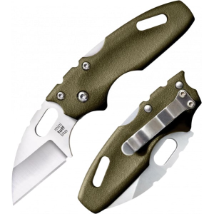 Cold Steel CS20MTGD Tuff Lite Mini 2\" Folding Sheepsfoot Plain 4034 Stainless Steel Blade/OD Green Griv-Ex Handle Includes Pocket Clip