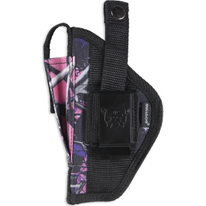 Bulldog FSN20MDG Extreme Pistol Belt Loop & Clip 2-3" Barrel Sub-Compact Auto, Most Nylon Muddy Girl Camo