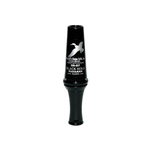 Haydel\'s Game Calls BH07 Black Hole Open Call Double Reed Mallard Sounds Attracts Ducks Black Polycarbonate