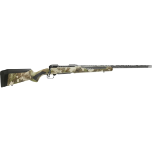 Savage Arms Savage Arms 58019 110 UltraLite 2+1 22\" Carbon Fiber Wrapped Barrel, Black Melonite Rec, Woodland Camo AccuStock with AccuFit - $1476.64 at Classic Firearms