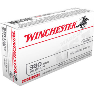 Winchester Ammo Q4206 Best Value 380 ACP 95 GR Full Metal Jacket Ammo - 50rd Box 50rd Box Ammo