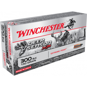 Winchester Ammo X300BLKDS Deer Season XP 300 AAC Blackout/Whisper (7.62X35mm) 150 GR Extreme Point Ammo - 20rd Box 20rd Box Ammo