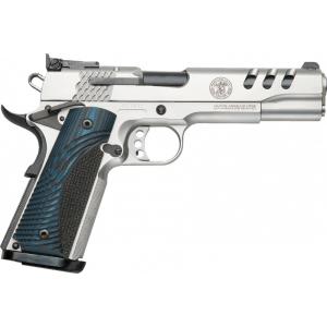 Smith & Wesson Smith & Wesson 170343 1911 Single .45 ACP 5\" 8+1 Custom Wood G10 Grip Stainless - $1681.24 at Classic Firearms