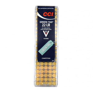 CCI 22 LR 40 GR LRN Competition Grade Green Tag Sub Sonic Ammo Ammo - 100rd Flat 100rd Flat Ammo