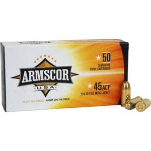 Armscor Armscor FAC4512N 45 ACP 230 GR Full Metal Jacket - 50rd Box - $21.49 at Classic Firearms