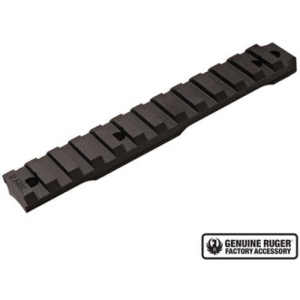 Ruger 90673 Precision Rimfire 0 MOA Picatinny Alumonum Black Hard Coat Anodized