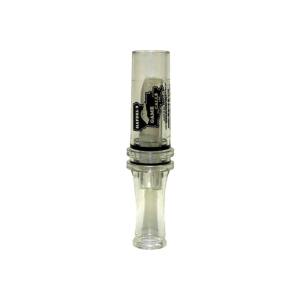 Haydel\'s Game Calls BC10 Big Barreled Open Call Single Reed Mallard Sounds Attracts Ducks Clear Plastic