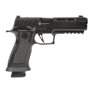 Sig Sauer Sig Sauer P320V004 P320 21+1 4.60\" Black Steel Threaded Barrel, Black Cerakote Optic Cut/Serrated Slide, Black Laser Engraved XSeries Grips - $1450.36 at Classic Firearms