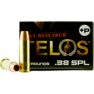 G2 Research G2 Research Telos 38 SPL+ Telos 38 Special 105 GR Copper Hollow Point Fracturing - 20rd Box - $25.22 at Classic Firearms