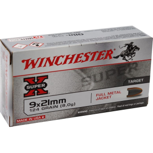 Winchester Winchester Ammo Q4269 9x21mm IMI 124 FMJ - 50 Round Box - $19.99 at Classic Firearms