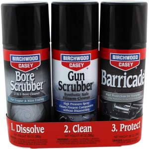 Birchwood Casey 33309 1-2-3 Aerosol Bore Cleaner Value Pack (10 oz) 3-Pack