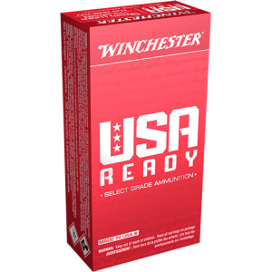 Winchester Ammo RED9 USA Ready 9mm Luger 115 Gr Full Metal Jacket Flat Nose (FMJFN) Ammo - 50rd Box 50rd Box Ammo