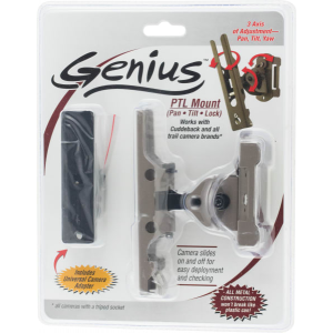 Cuddeback 3488 Genius Pan Tilt Lock Mount Fits Cuddeback & All Trail Cameras w/Tripod Socket Brown Metal