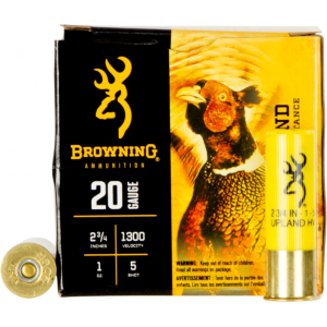 Browning Browning Ammo B193512025 BXD Upland 20GA 2.75\" 1oz #5 Shot - 25sh Box - $25.18 at Classic Firearms
